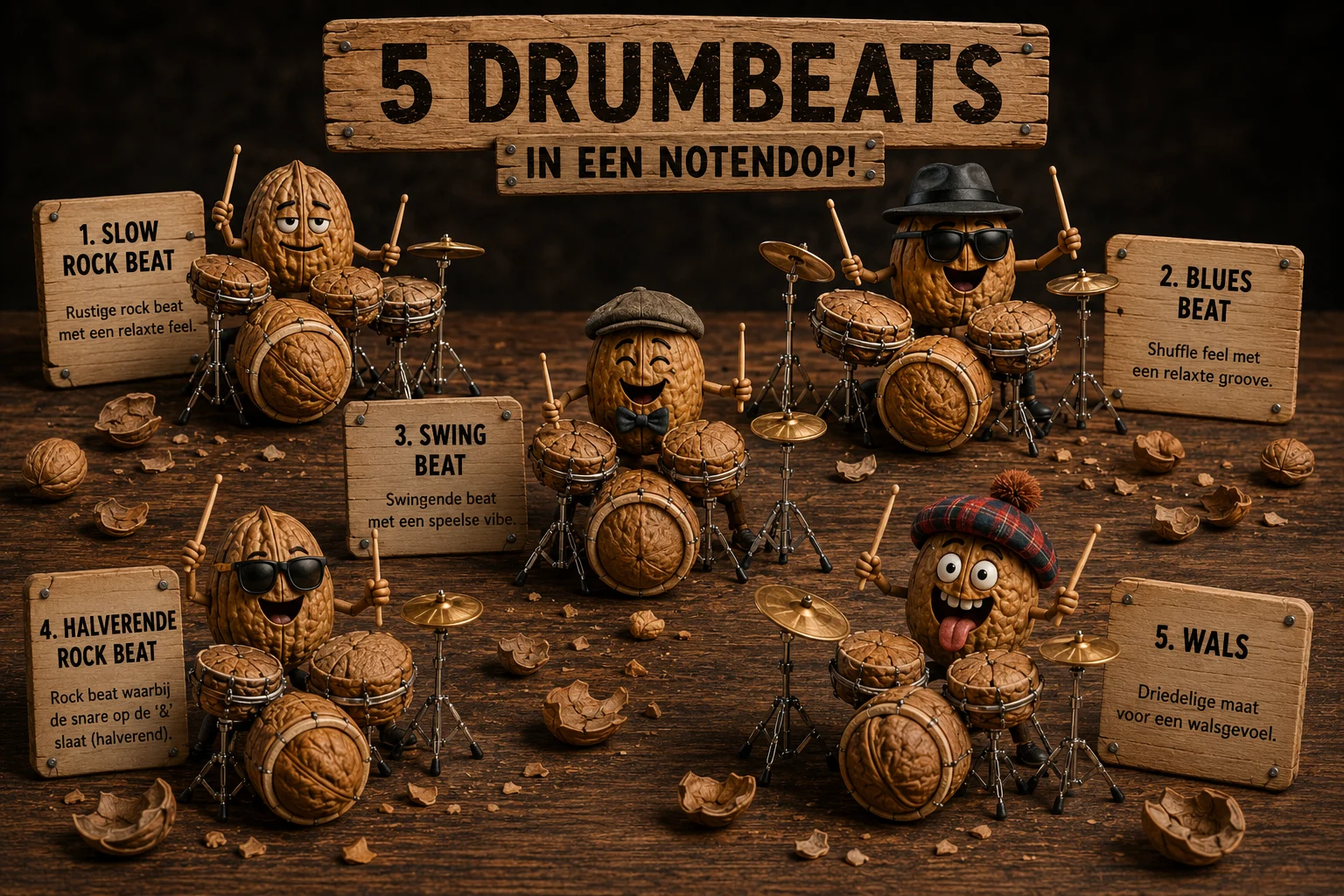 Drummen Doe Je Zo 5 Standaard Beats