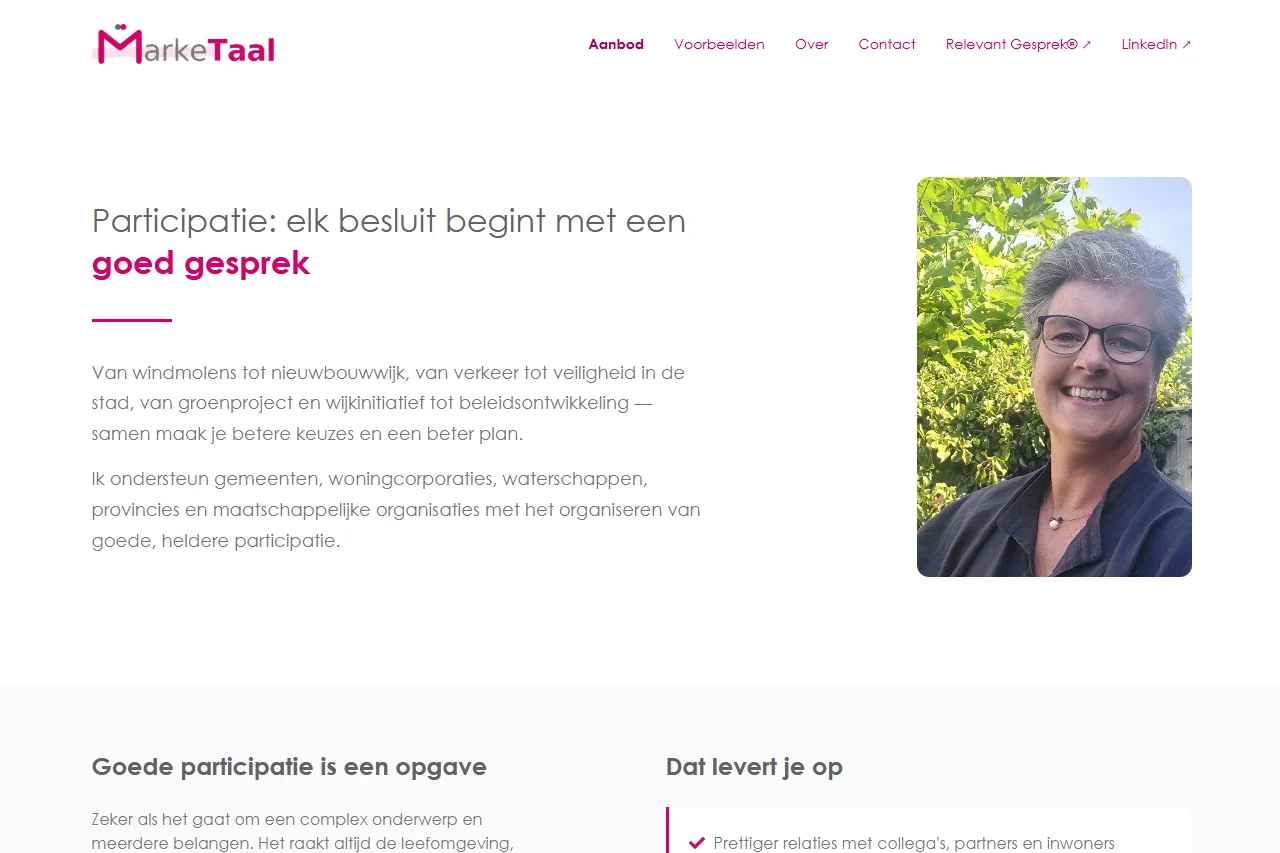 Nieuwe website Marketaal